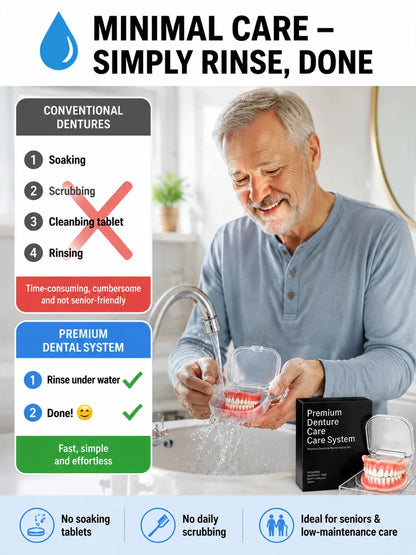 Premium Comfort-Fit Denture Set – Natural-Looking Smile, Easy At-Home Fit